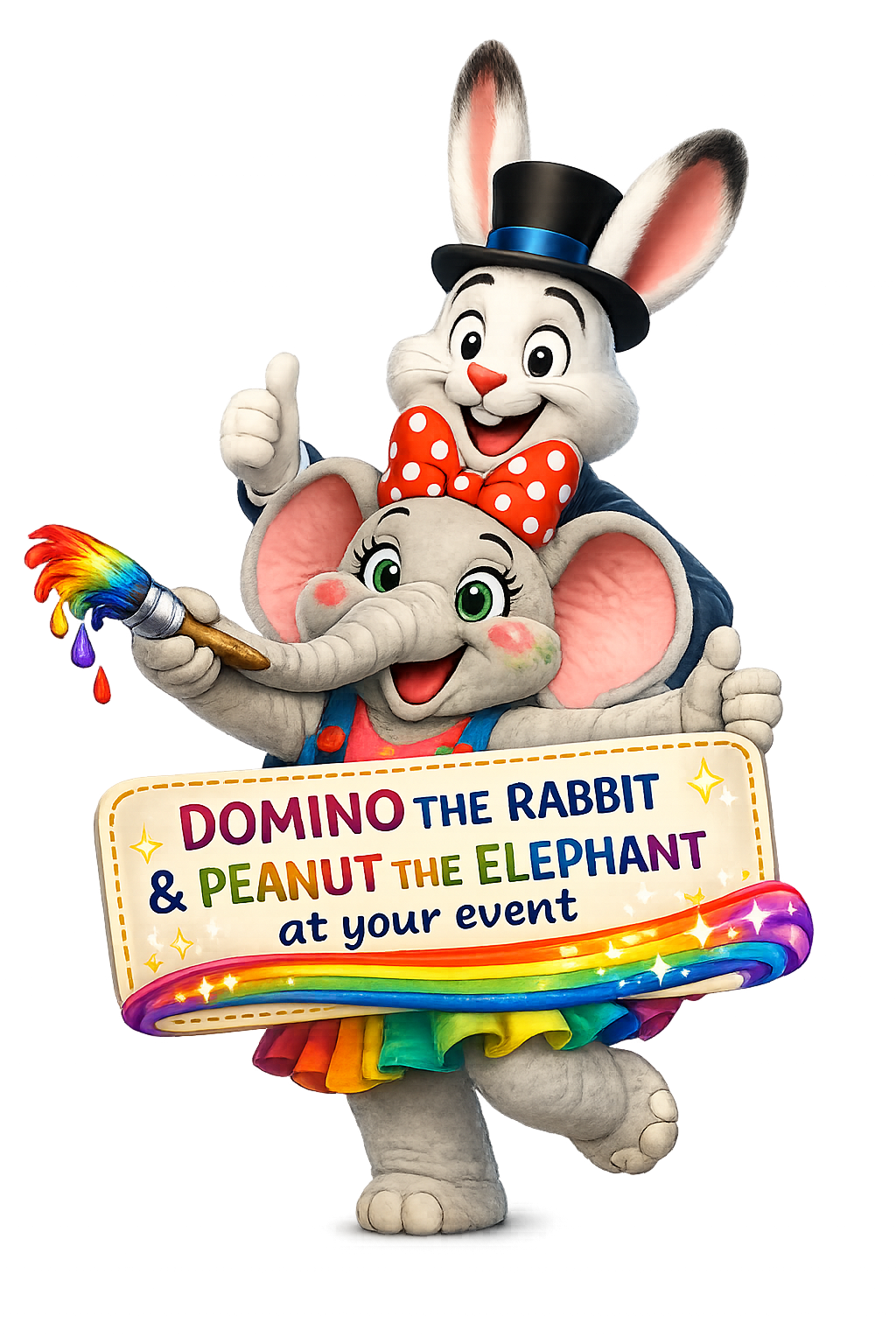 peanut and domino sign-at-your-event