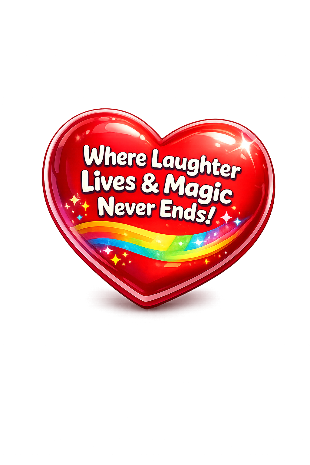 where laughter lives and magic never ends heart