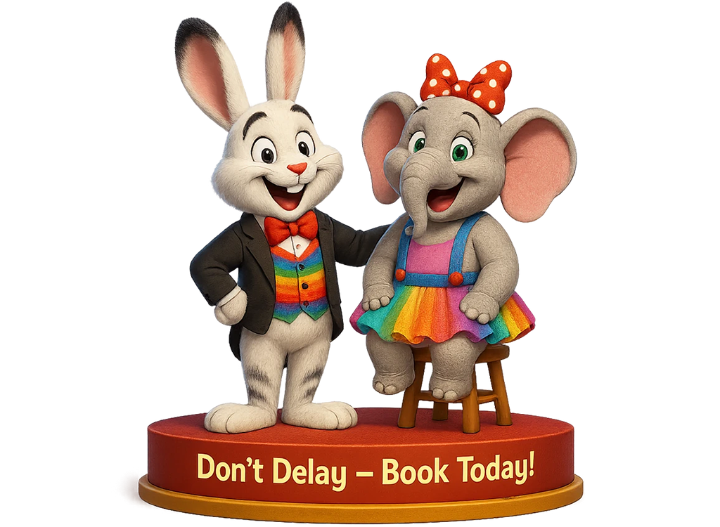 Stripey Wipey nursery and preschool magic shows for lively little learners