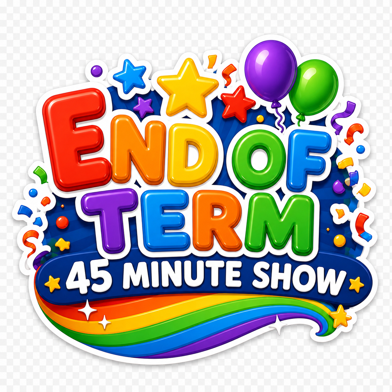 45 minute Christmas show badge for nurseries and playgroups