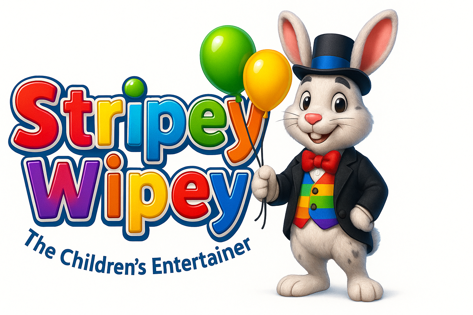 Stripey Wipey the Children's Entertainer Logo